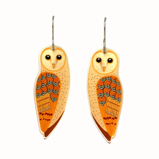 Eastern Barn Owl Earrings