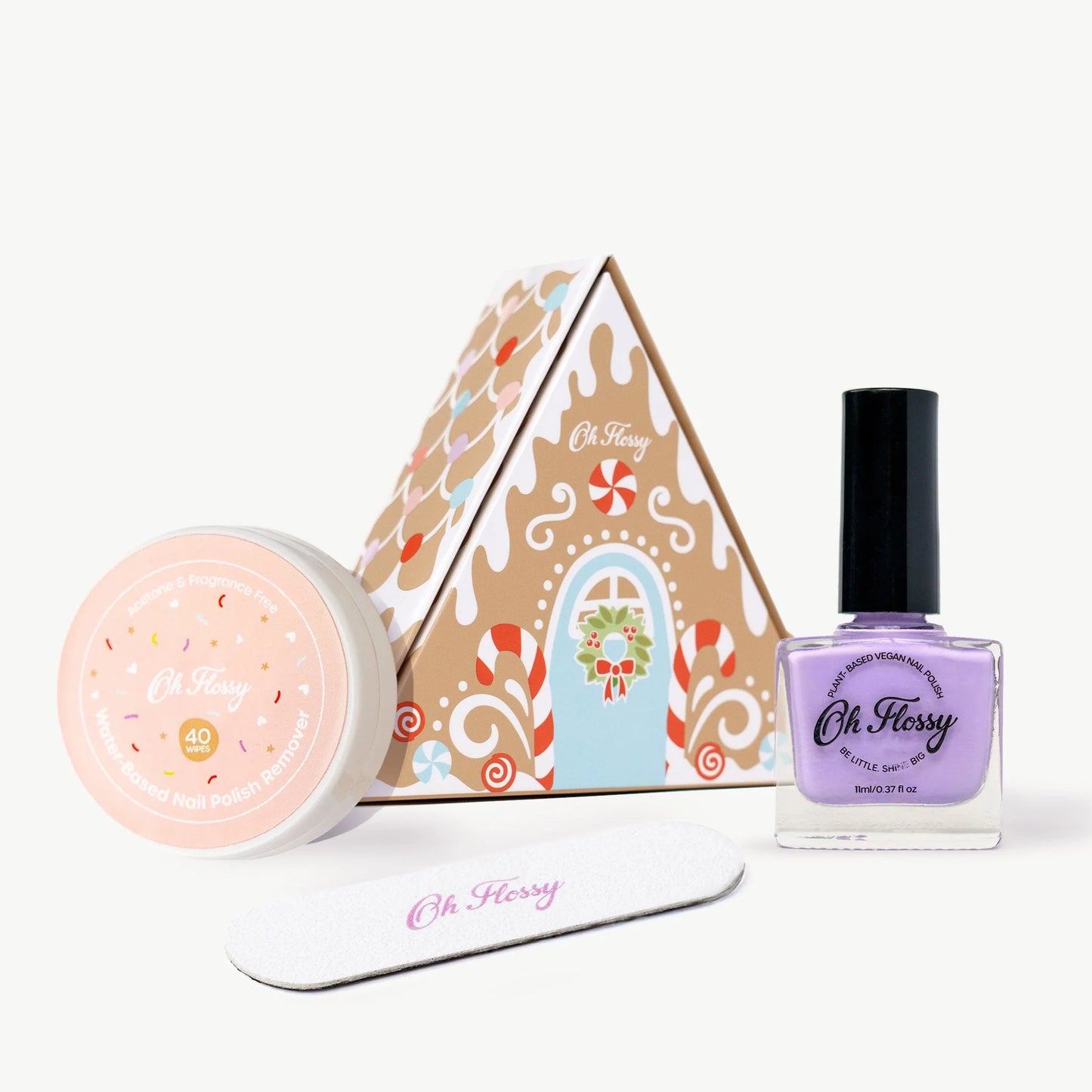 OH FLOSSY- CHRISTMAS GINGERBREAD HOUSE MINI MANI SET