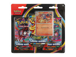 Pokemon TCG Mega Evolutions 4 Chaos Rising Three Booster Blister