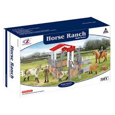 Farm Animals Horse Ranch Playset with Accessories