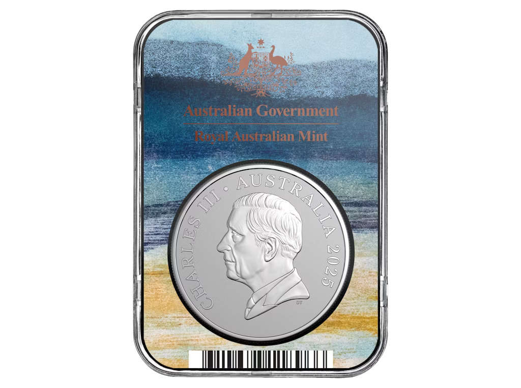 2025 $1 1oz FROSTED FINE SILVER UNCIRCULATED COIN- KANGAROO SERIES