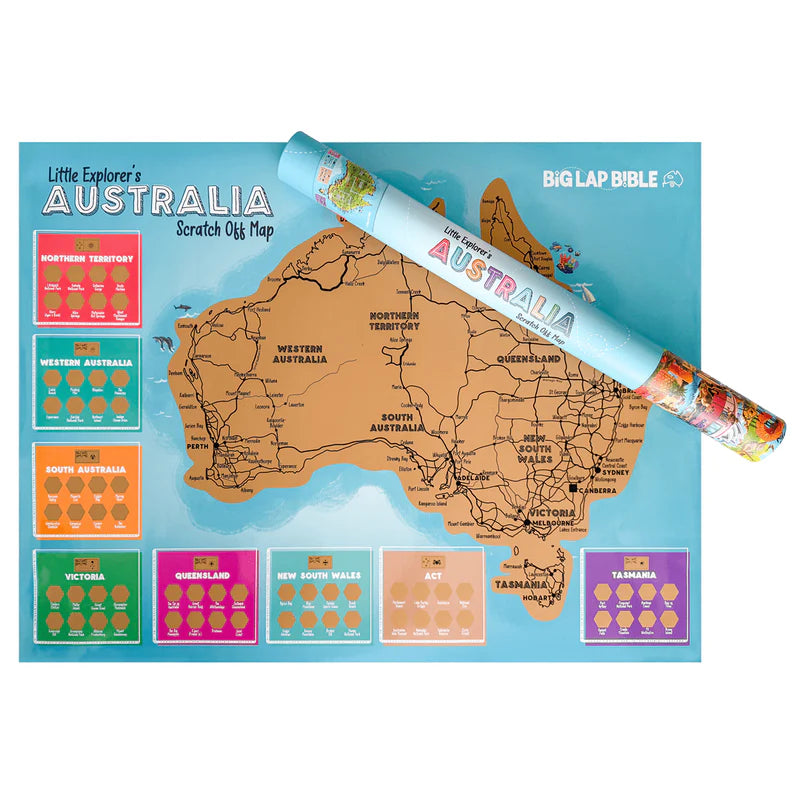 LITTLE EXPLORER'S AUSTRALIA SCRATCH OFF MAP