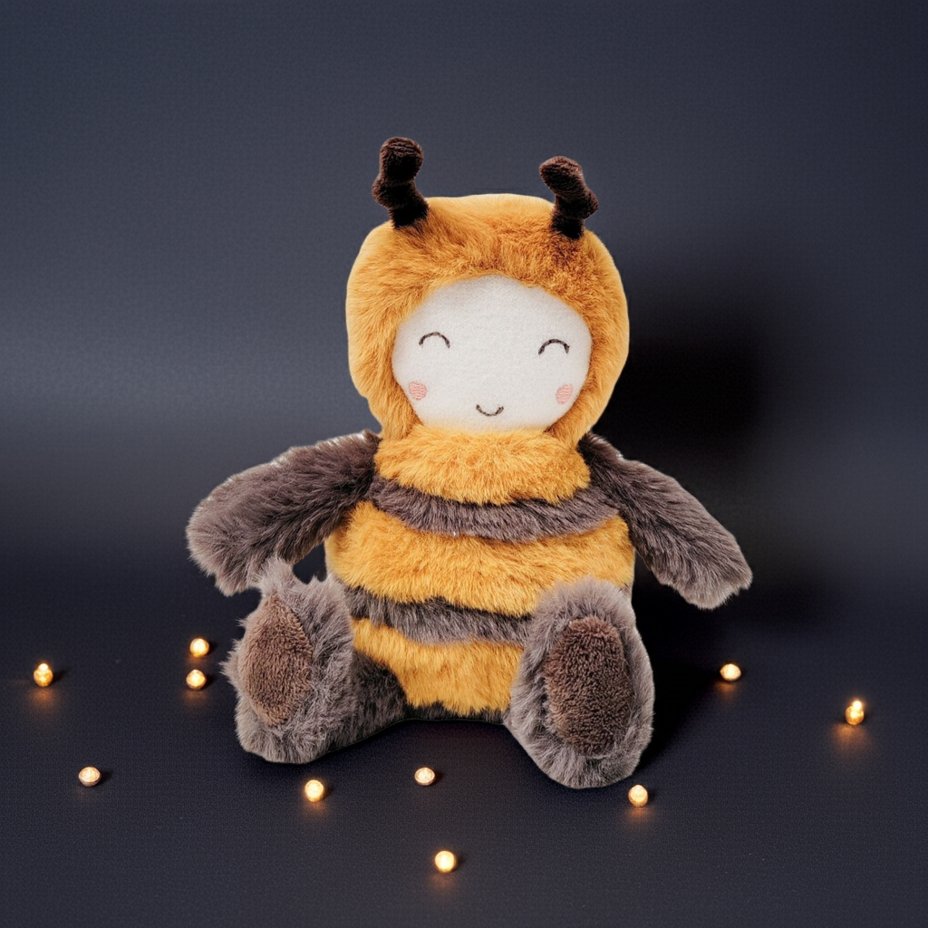 Bee soft Black & Yellow Toy 18cm