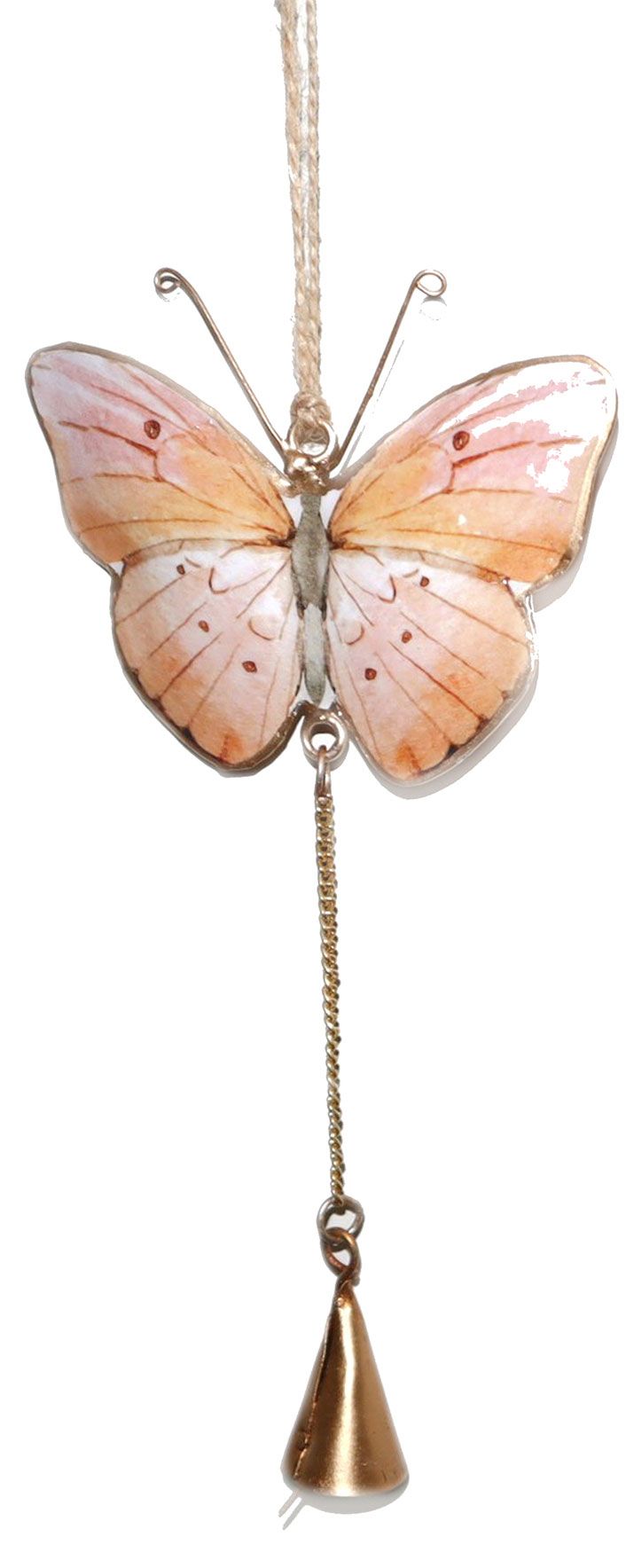 BUTTERFLY WITH BELL HANGING CHARM