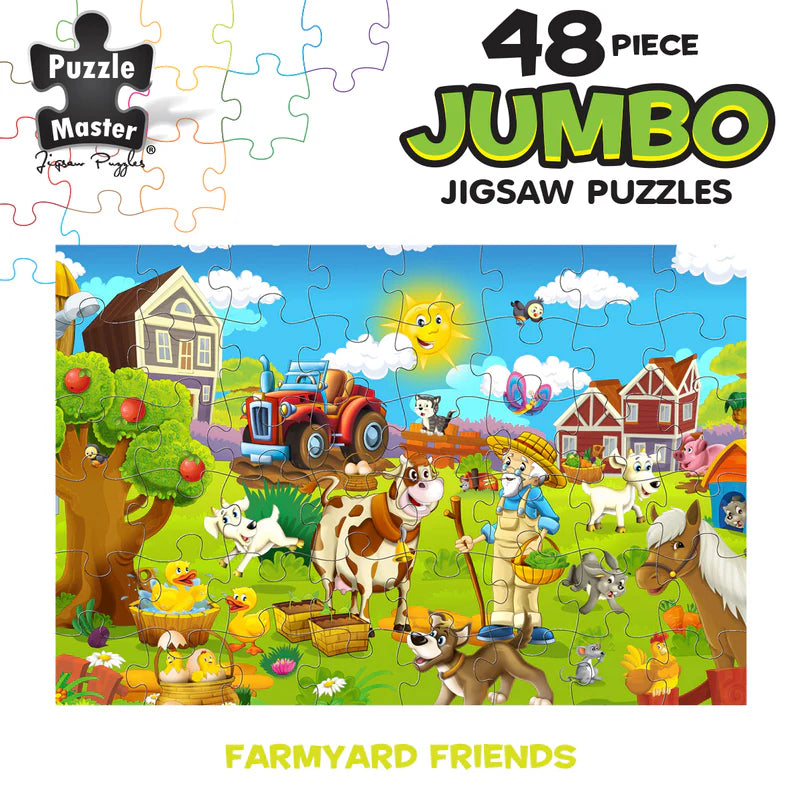 FARMYARD FRIENDS C6 Puzzle JUMBO FLOOR PUZZLE 48 Piece