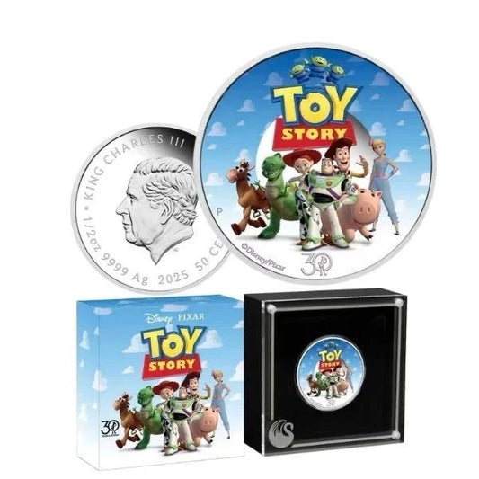 30 YEARS OF TOY STORY 2025 1/2OZ SILVER PROOF COIN