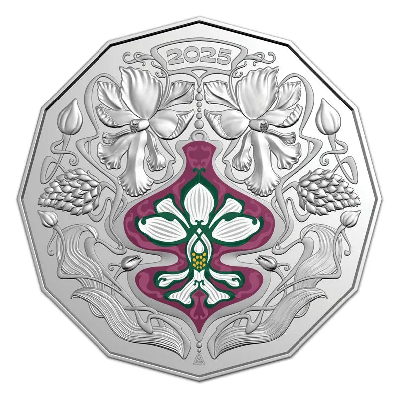 COIN PACK 50CENT 2025 UNC (COLOUR PRINT1/5) CHRISTMAS DECORATION