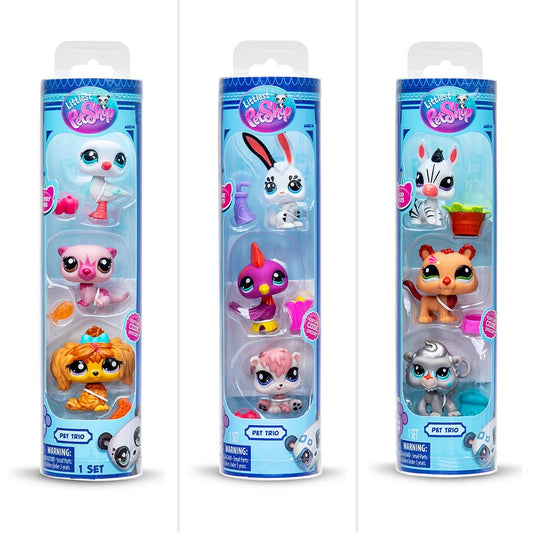 Littlest Pet Shop Trio Tube 3 Pack Pet Trio DE Mascotas