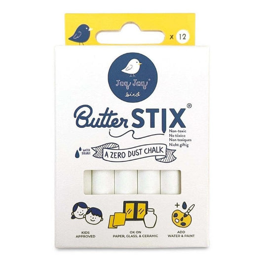 jaq jaq bird butter stix white 12 pk