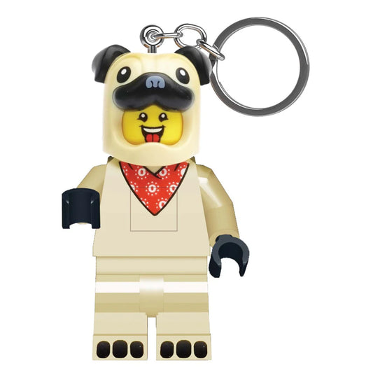 LEGO MINI FIGURES LED KEYCHAIN- PUG