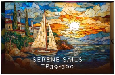 Trippy Puzzle Co.Serene Sails 300 Pieces Wooden Puzzle