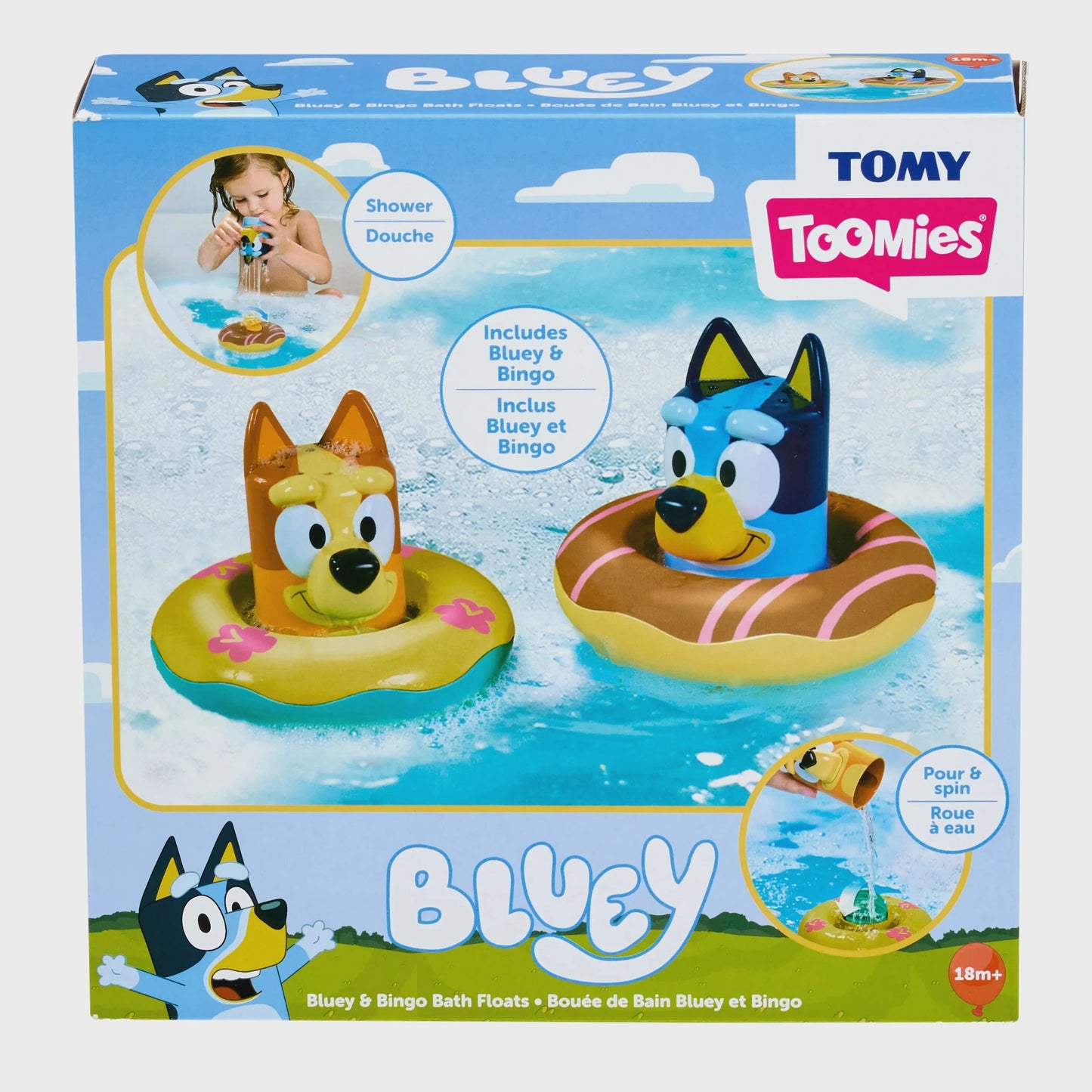 Bluey and Bingo Bath Floats