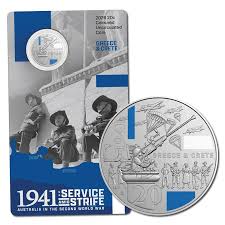 COIN PACK 20 CENT 2026 UNC COLOURED WWII 1941- GREECE & CRETE