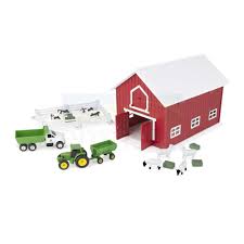 john deere 1:64 red barn play set