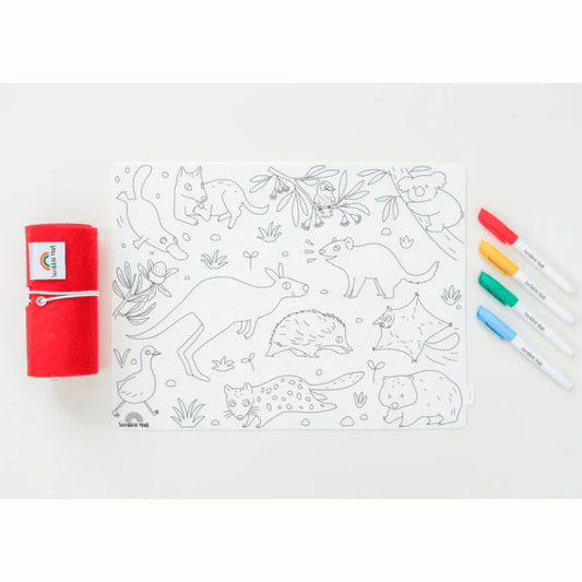 SCRIBBLE MAT- BABY AUS ANIMALS